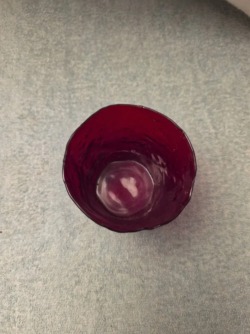 Vintage Morgantown Seneca Driftwood Crinkle Ruby Red Glass Tumbler Replacement